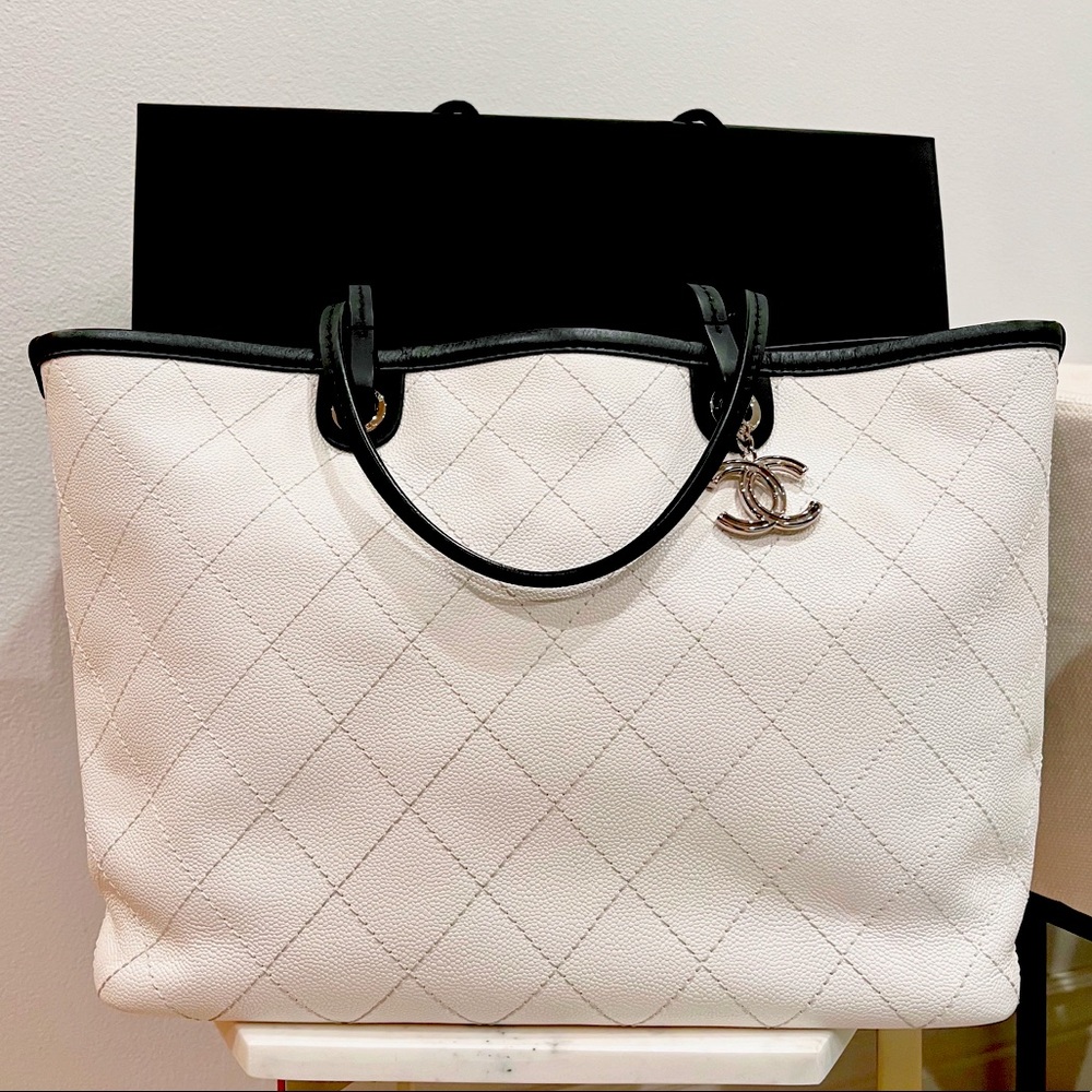 Authentic Chanel Shopping Tote